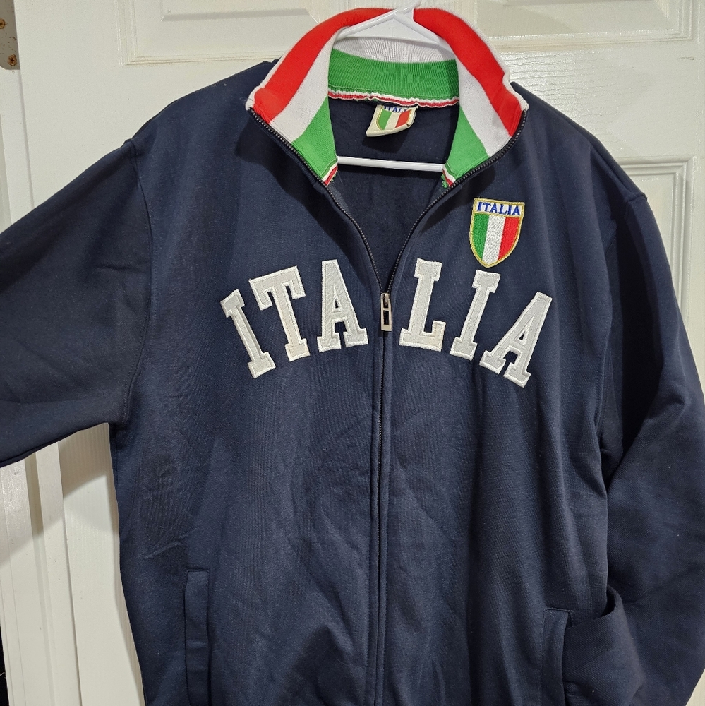 Vintage ITALIA zipper sweater XXL